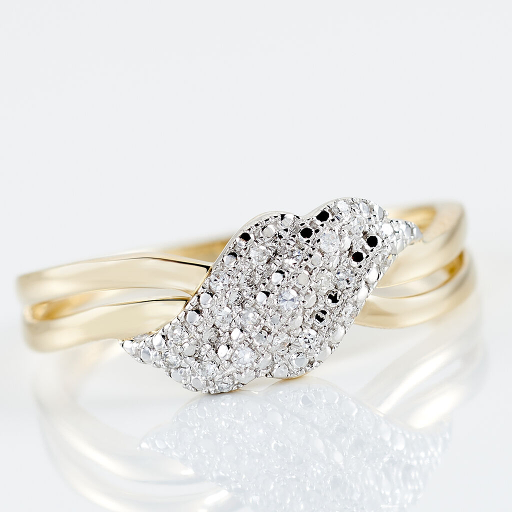 Bague Or Jaune Ricoria Diamants