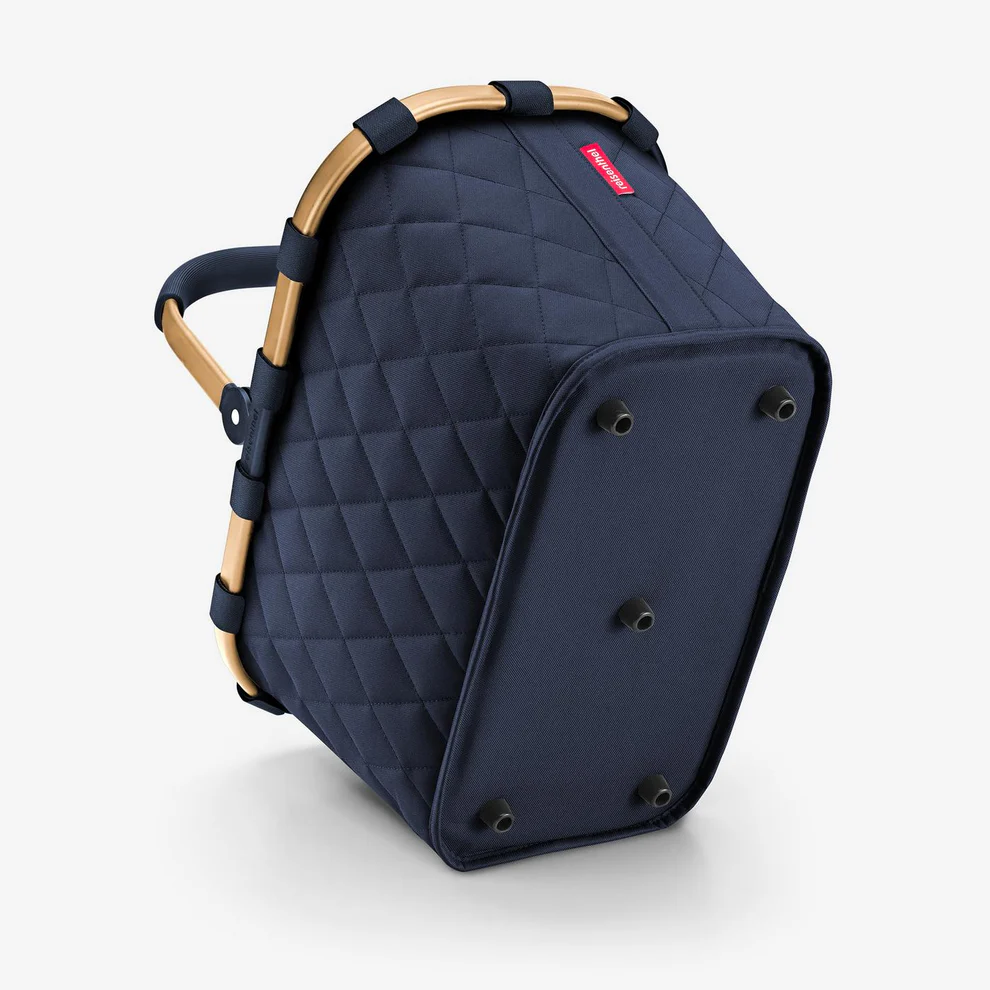 (22l) Carrybag Einkaufskorb Shopping Einkaufstasche (BK4111) - Rhombus Midnight Gold