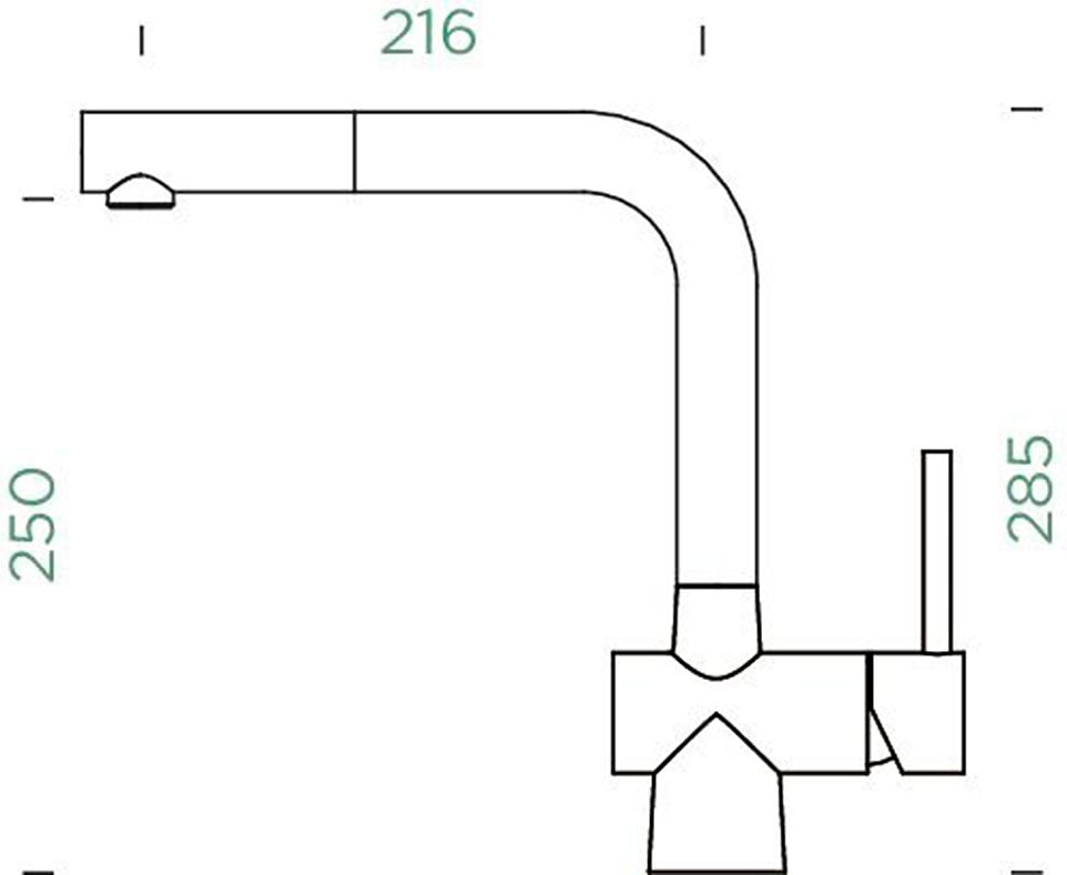 Schock Küchenarmatur »LAIOS SB« ausziehbar, Rückflussverhinderer, Flüsterperlator, Schwenkbereich 360°