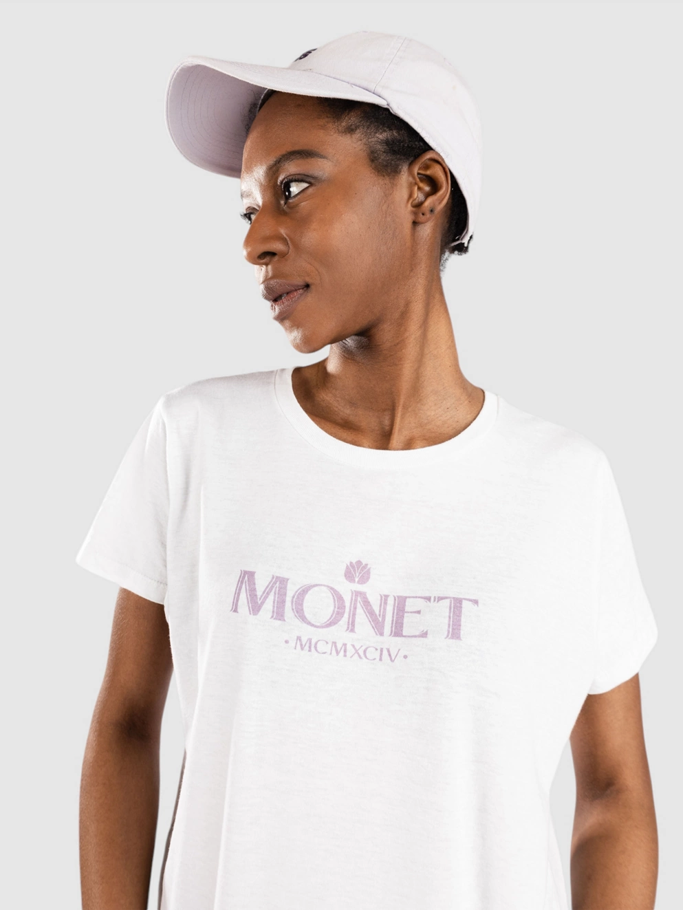 Monet Skateboards Old Money T-Shirt white cap off white
