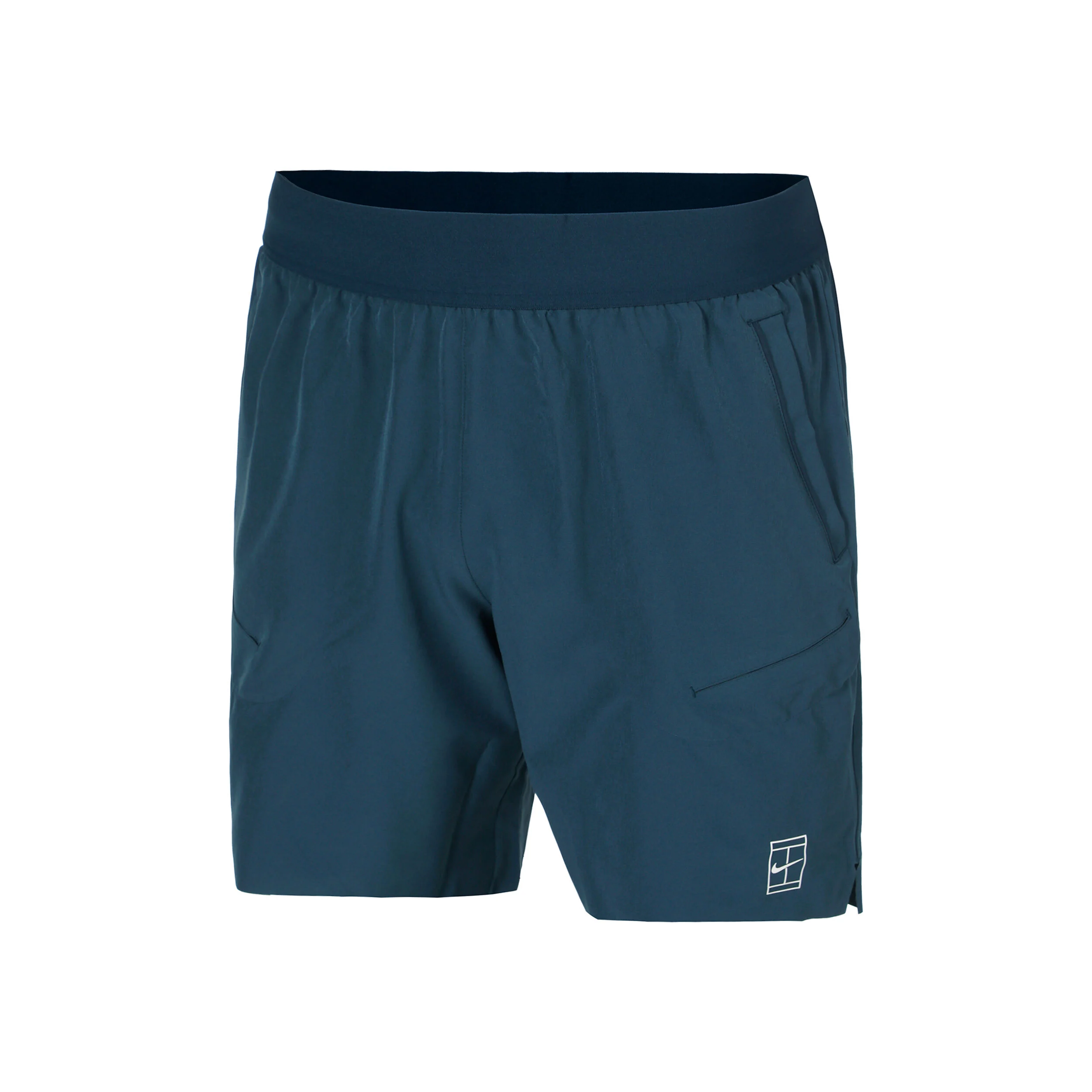 Nike Court Dri-Fit Advantage 6in Shorts Hommes - Bleu Foncé , Blanc