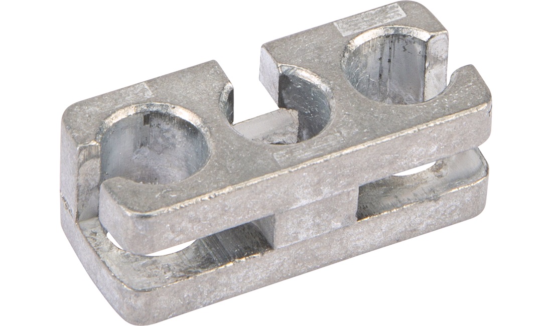 Fordelerstykke i metal for bremsekabler, CabEasy