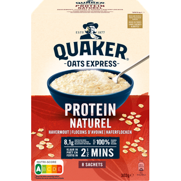 Quaker Oats Express Havermout Proteine Naturel 302 gr