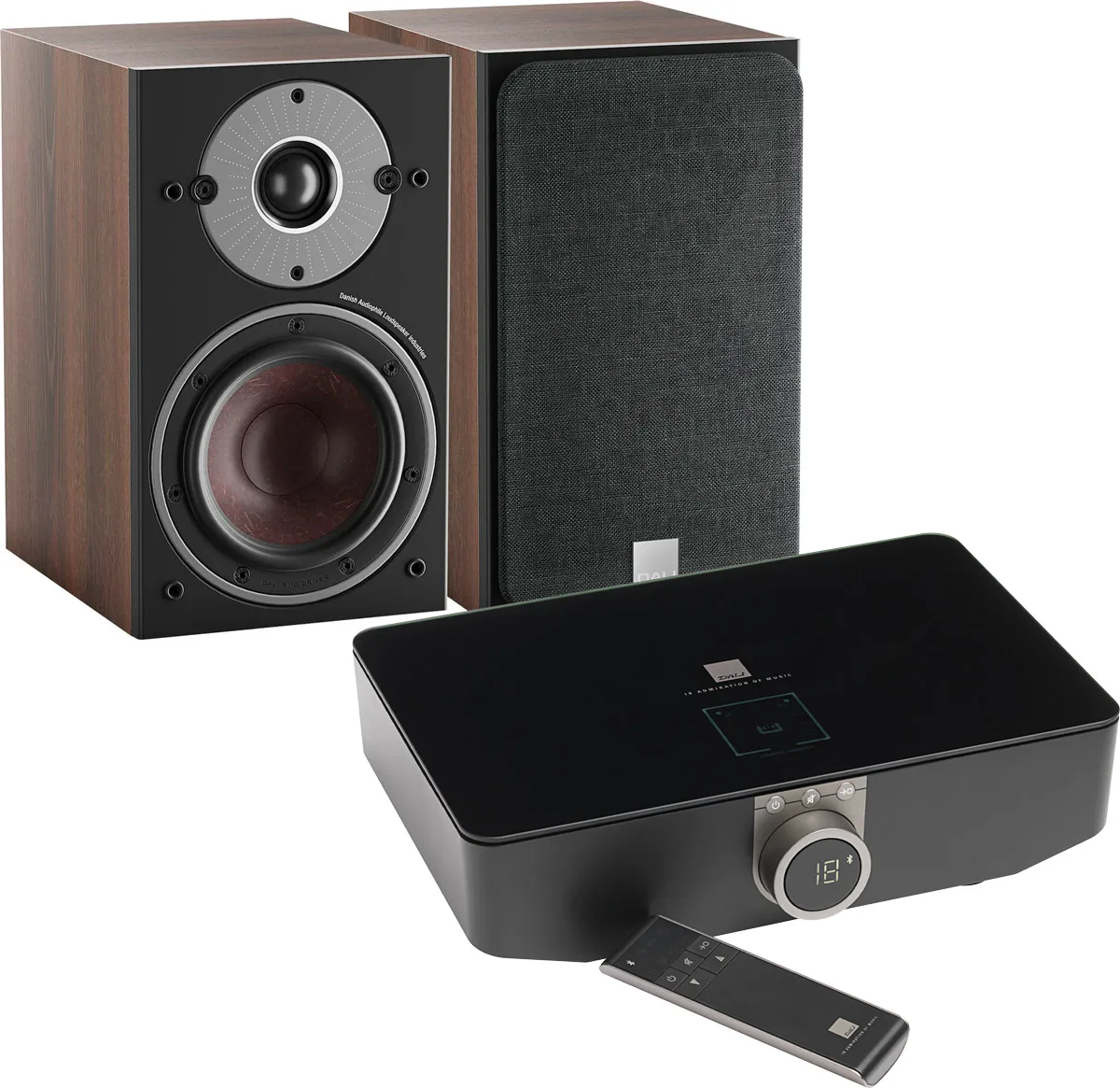 Dali Oberon 1 C Noyer Foncé   Sound Hub Enceintes sans fil hi-fi