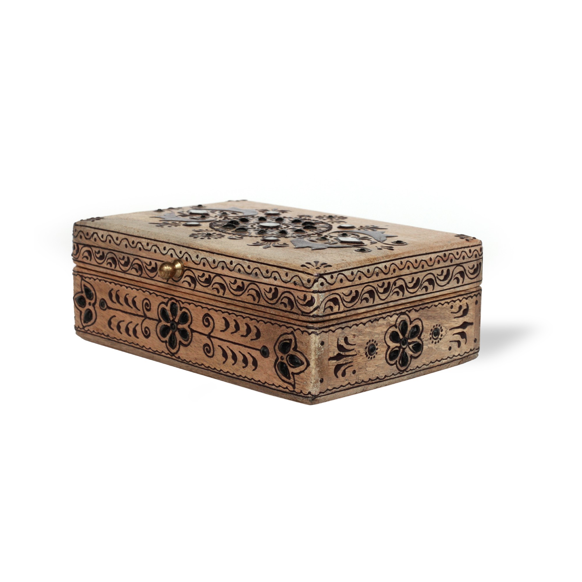 2er-Set Schatullen 'Otavalo', natur, schwarz von fischer's lagerhaus