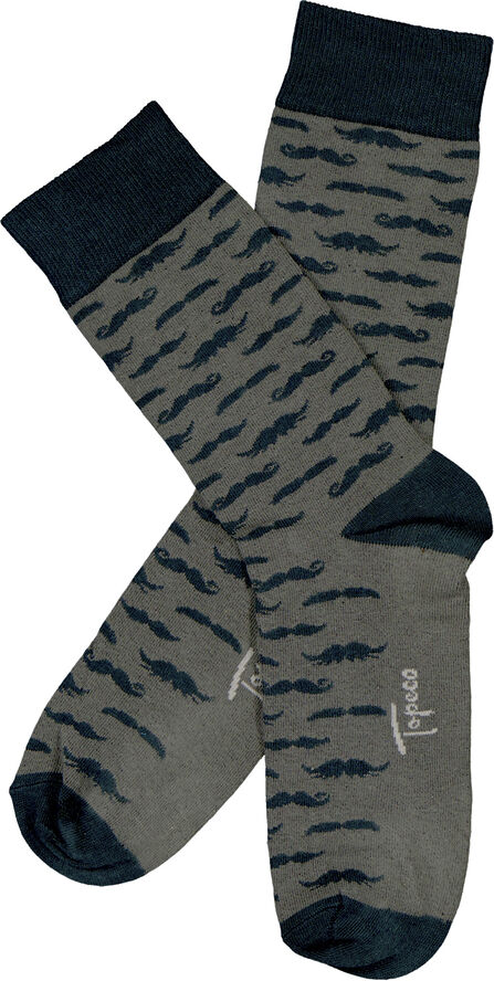 Topeco Topeco sock, cotton 870 castor green