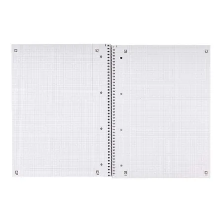 Oxford Recycling Collegeblock A4+, 80 Blatt, kariert Rand links, 90 g/m², 4fach gelocht, SCRIBZEE®, Optik Paper®