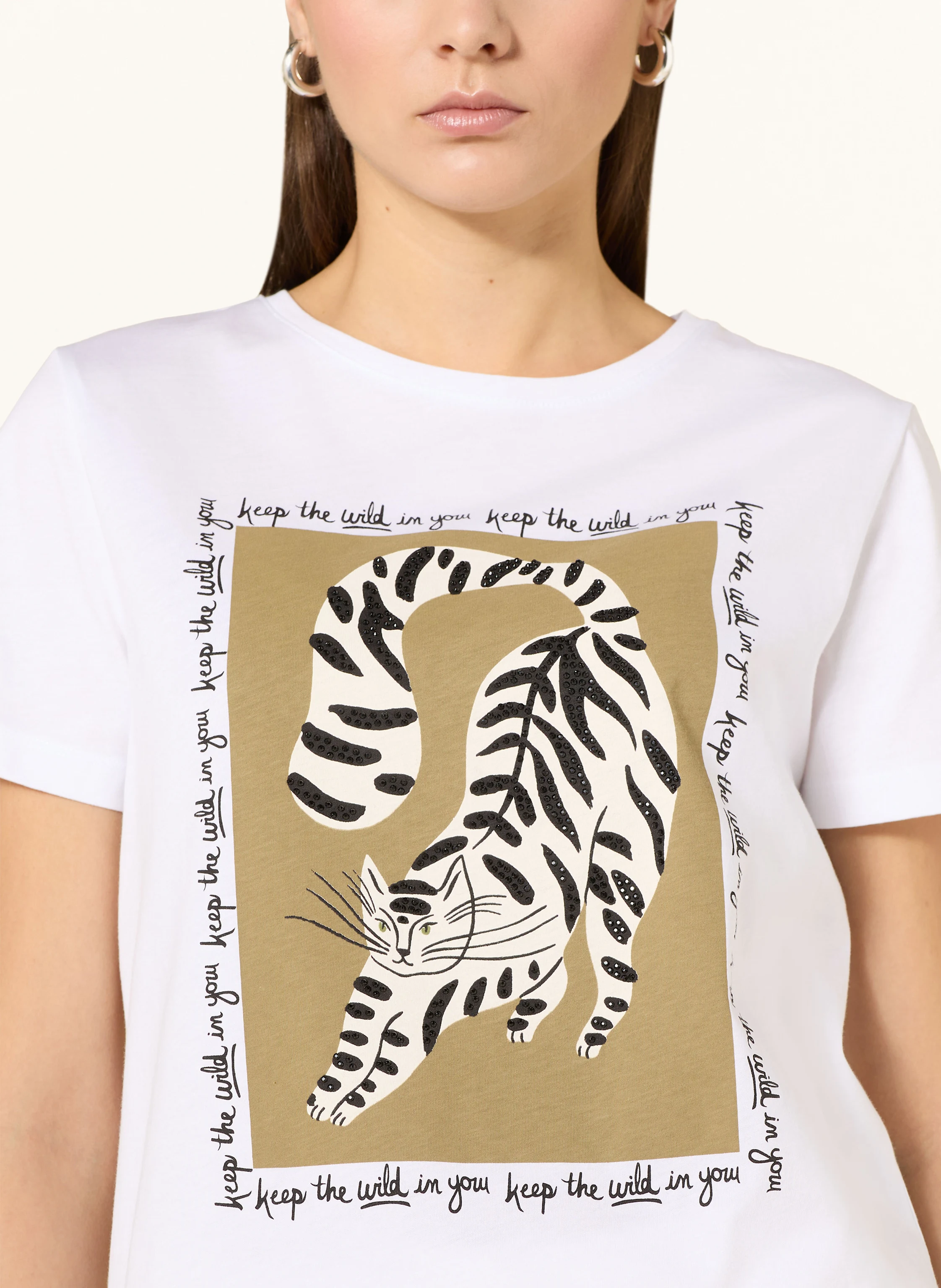 darling harbour T-Shirt mit Schmucksteinen