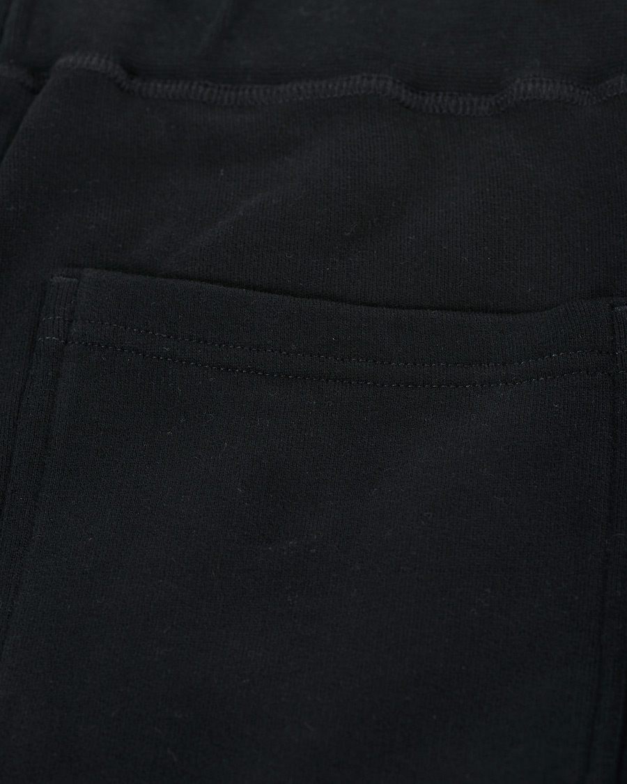 Sunspel Cotton Loopback Track Pants Black