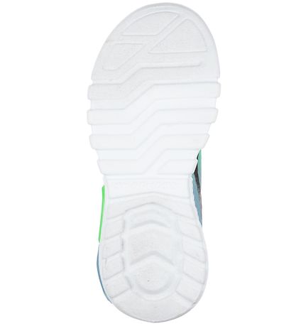 Skechers Sko m. Lys - Dezlo - Sort/Bl?/Lime