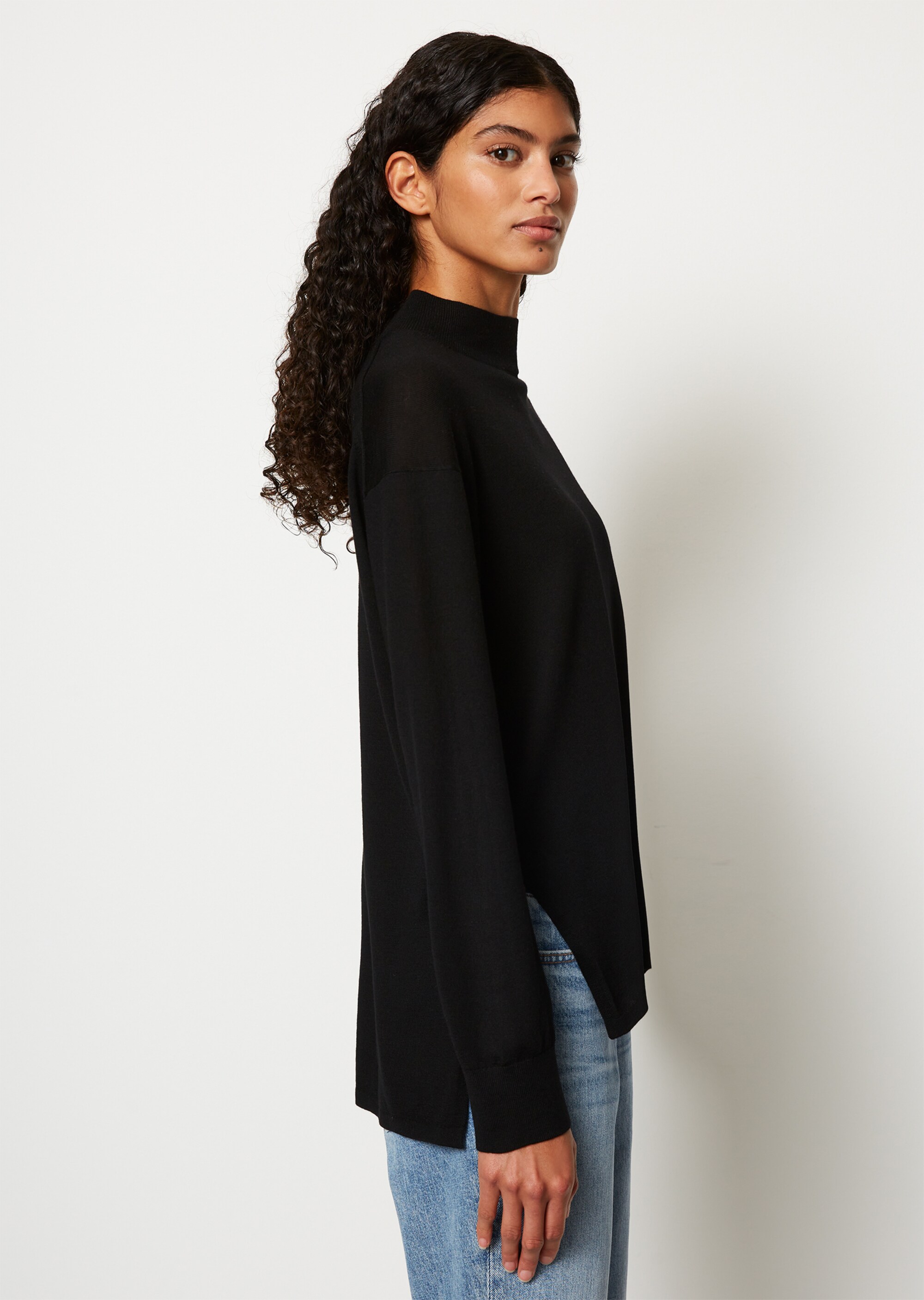 Feinstrickpullover looseaus edler Merinowolle
