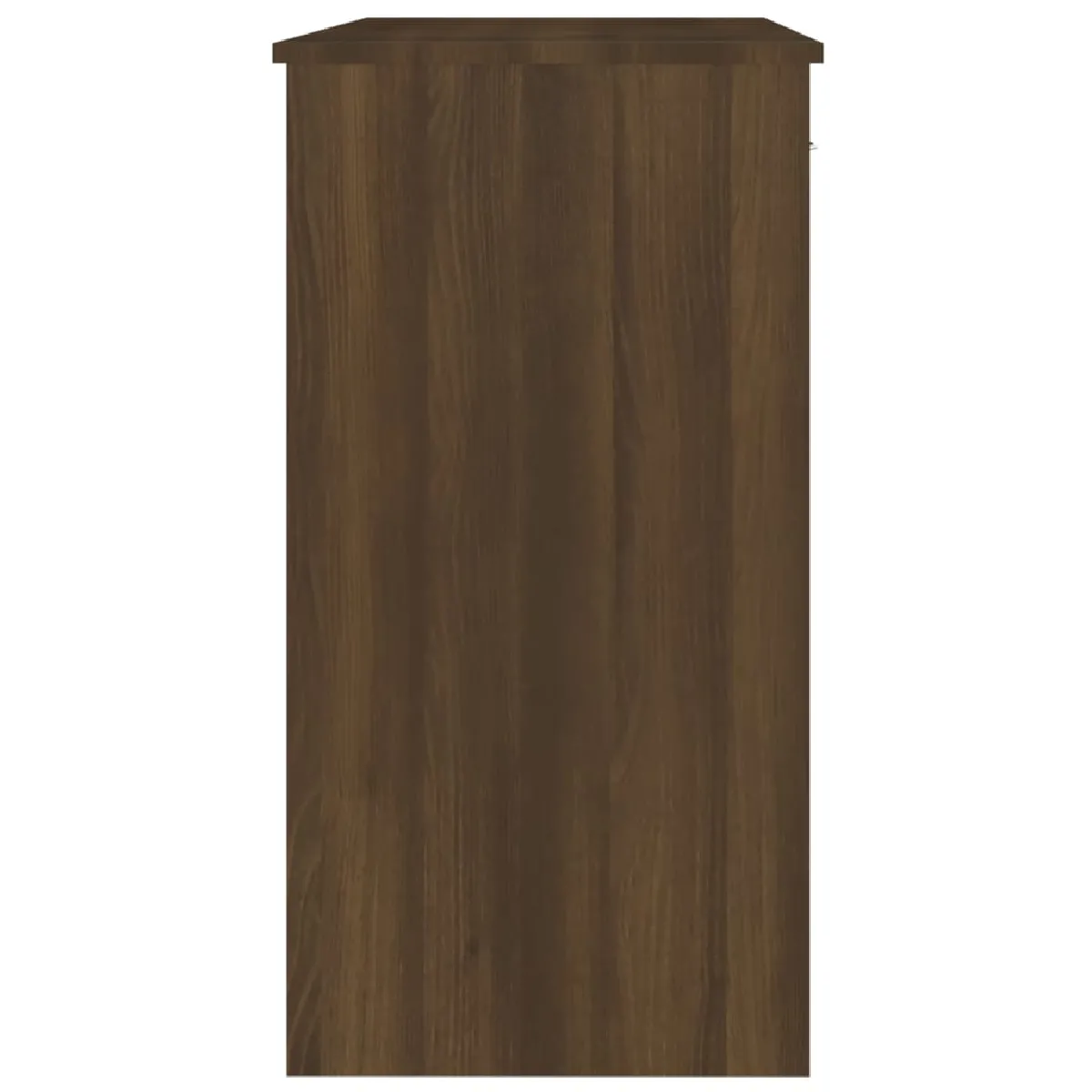Helloshop26 Bureau compact chêne marron - 80 cm