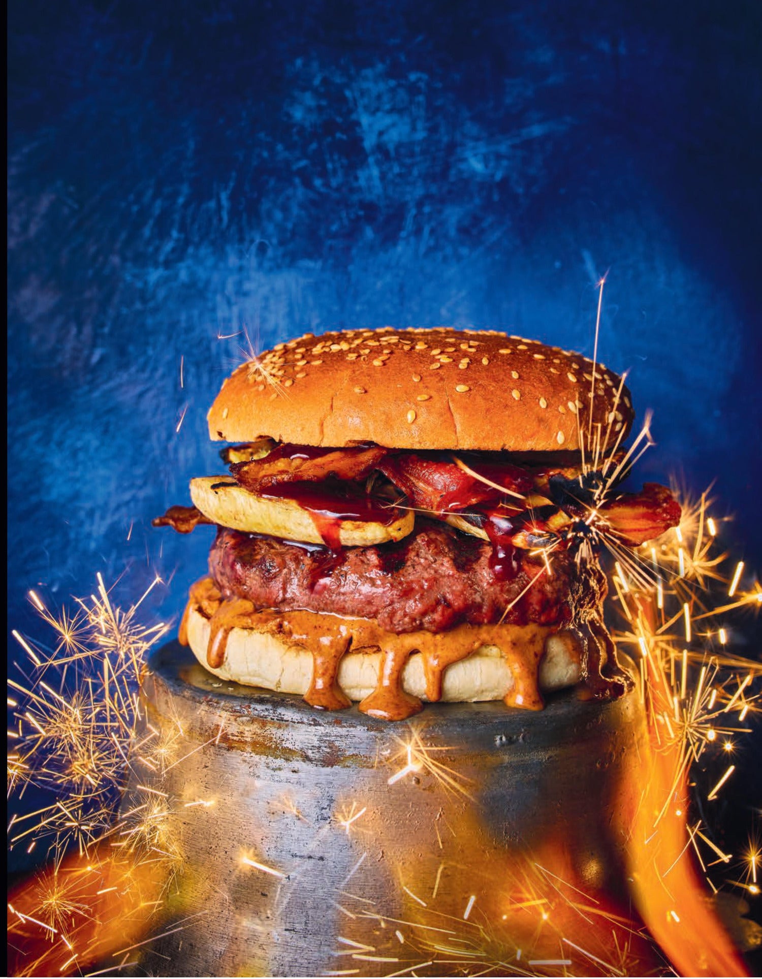 Smokey Goodness Burger en BBQ bites