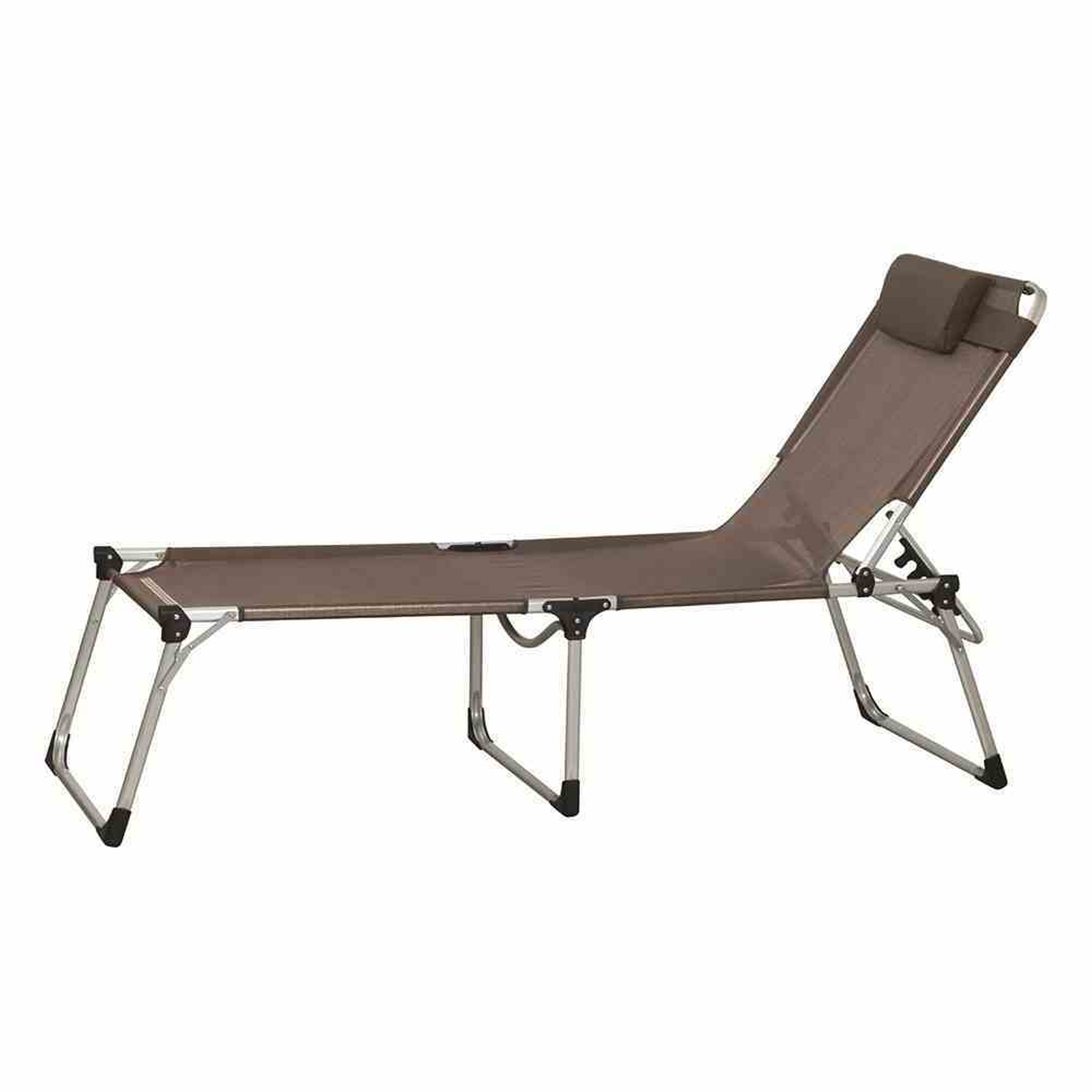 Gartenliege SOLE - taupe-silber - klappbar
