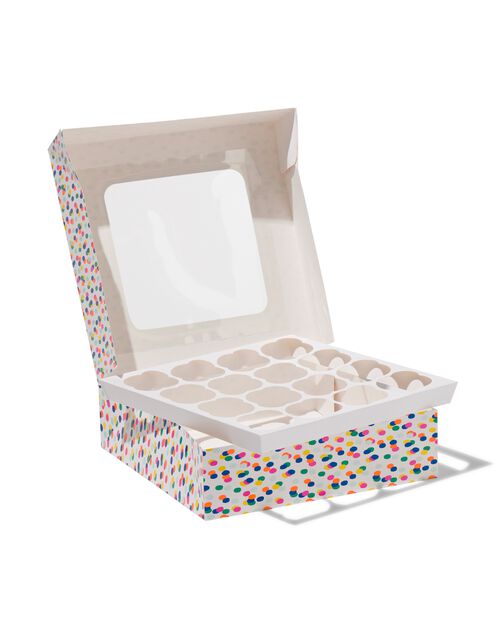 boîte à gâteau 28x28x7.5 confetti