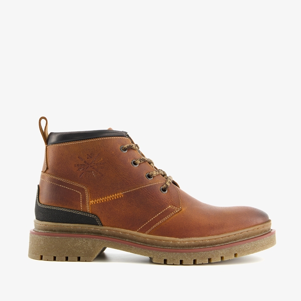 Van Beers leren heren veterboots