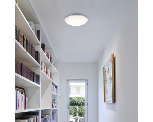 LED sensor plafondlamp IP44 15W 1500 lm 4000 K Ø 27,8 cm wit met bewegingsmelder en daglichtsensor