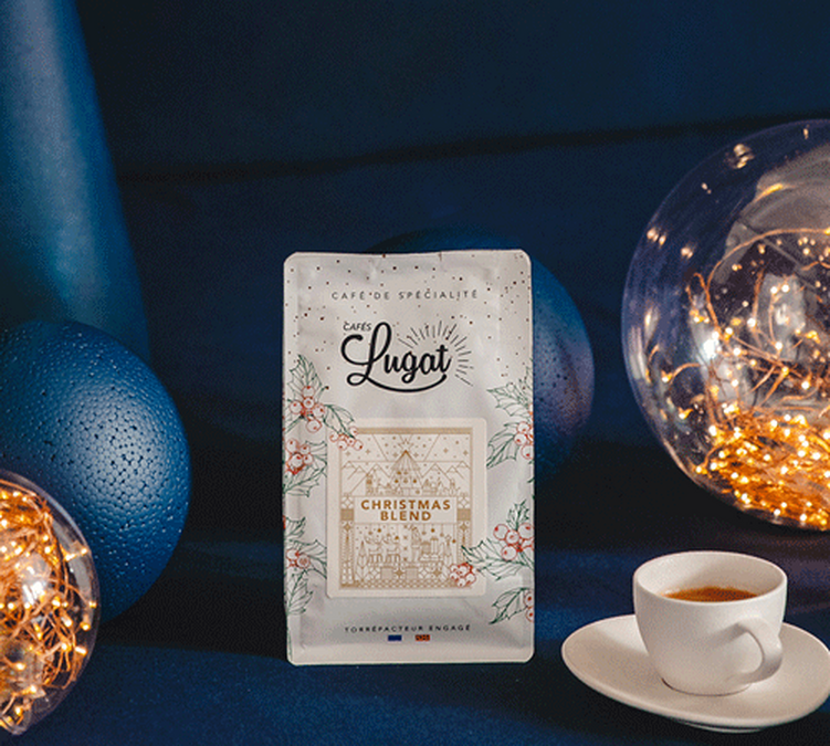 5 x 200g - Café en grain Christmas Blend - Cafés Lugat