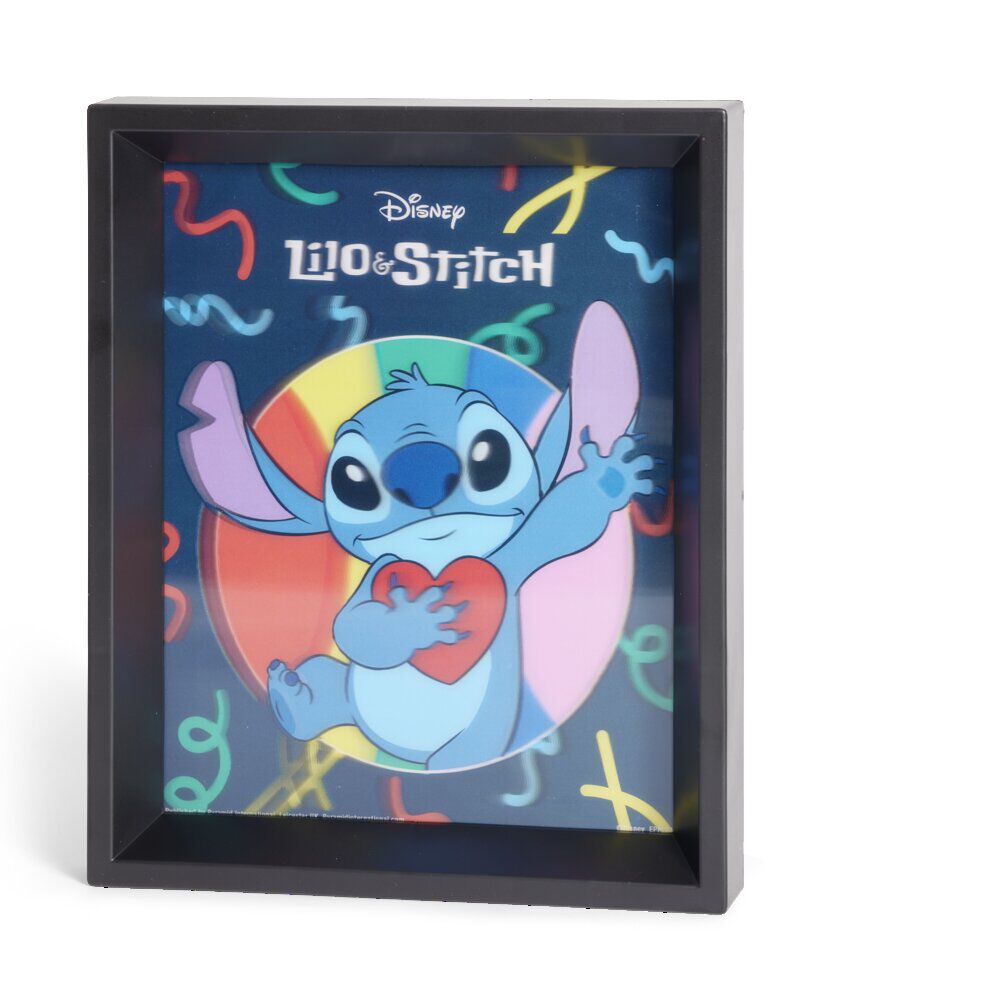 Cadre avec poster effet 3D Lilo et Stitch - 23,6x28,5cm