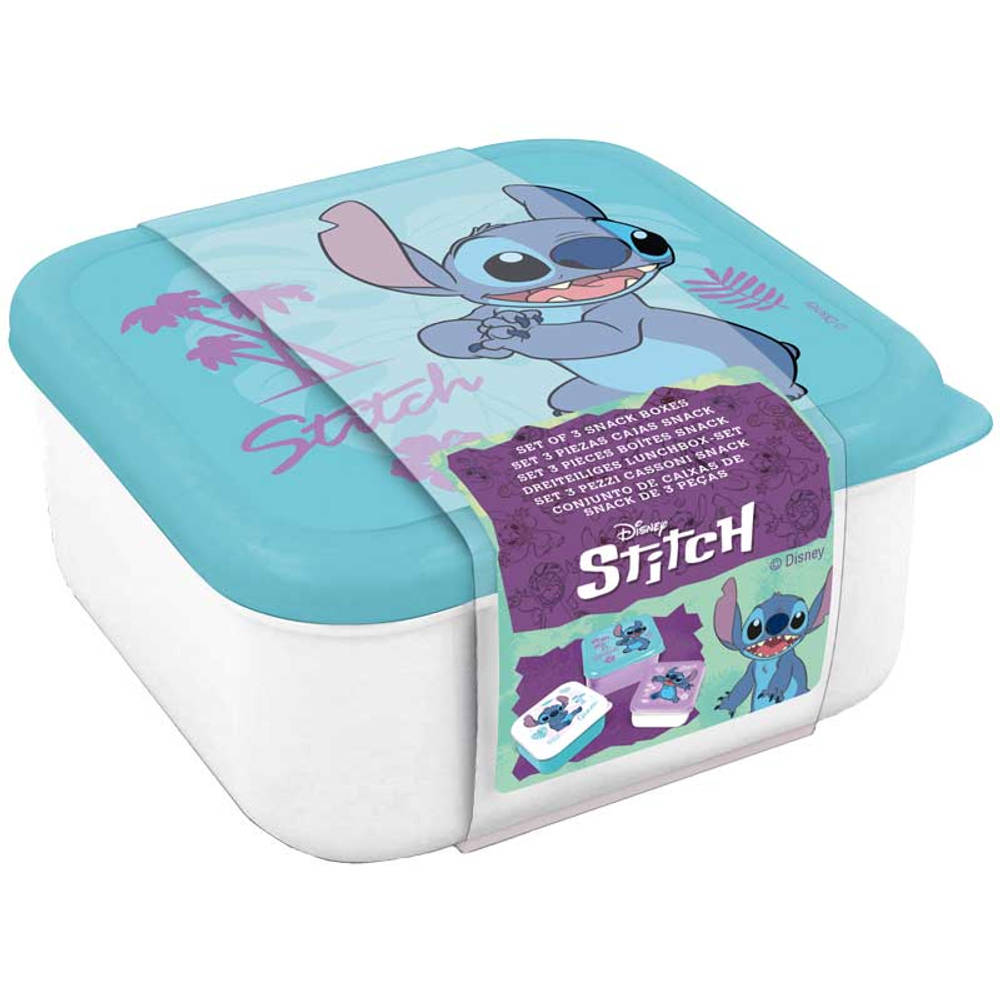 Stitch snackbox set 3-delig