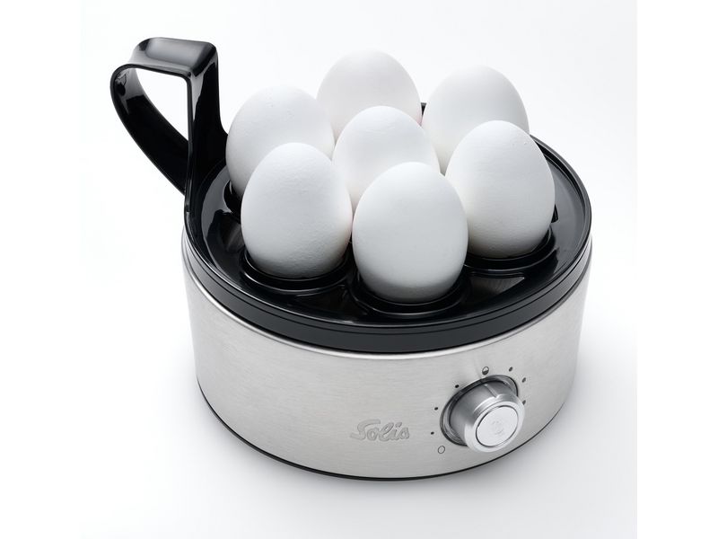 Solis Eierkocher Egg Boiler & More 8272 7 Eier, Silber Multifunktionaler Eierkocher