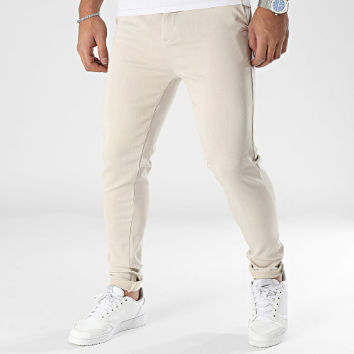 Pantalon Chino Skinny Beige