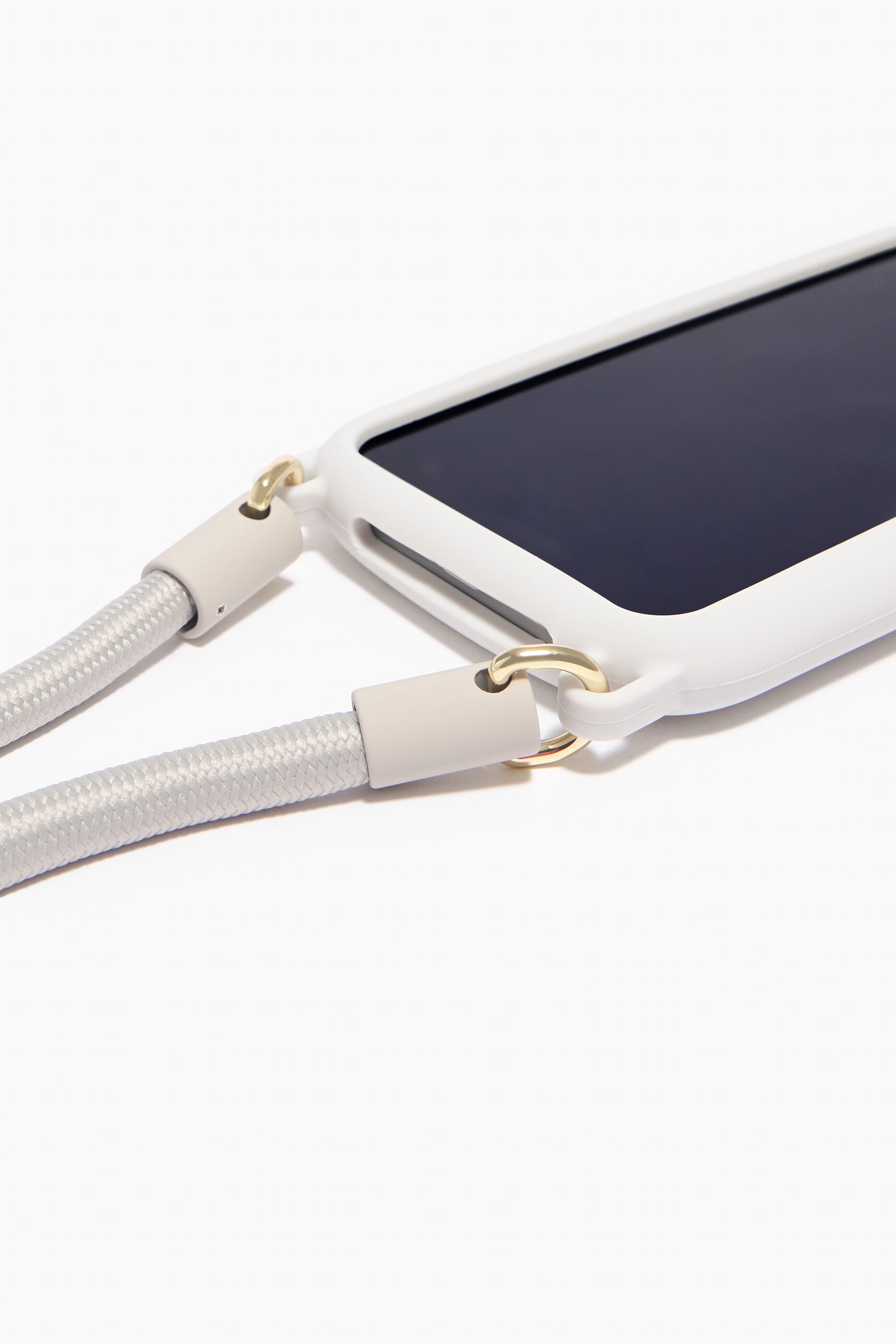 Capa para iPhone 12 Pro Max com logo na cor taupe