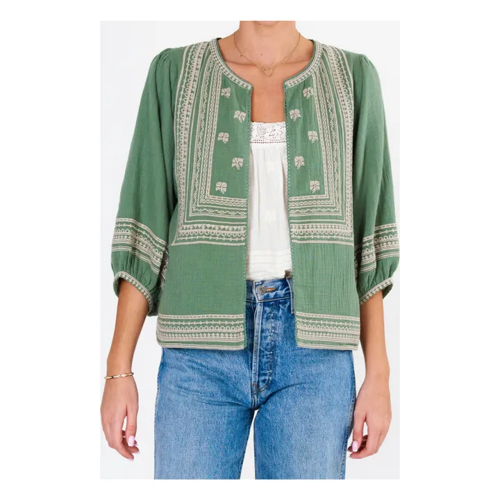 M.A.B.E. Veste Brodée Reba | Vert d'eau