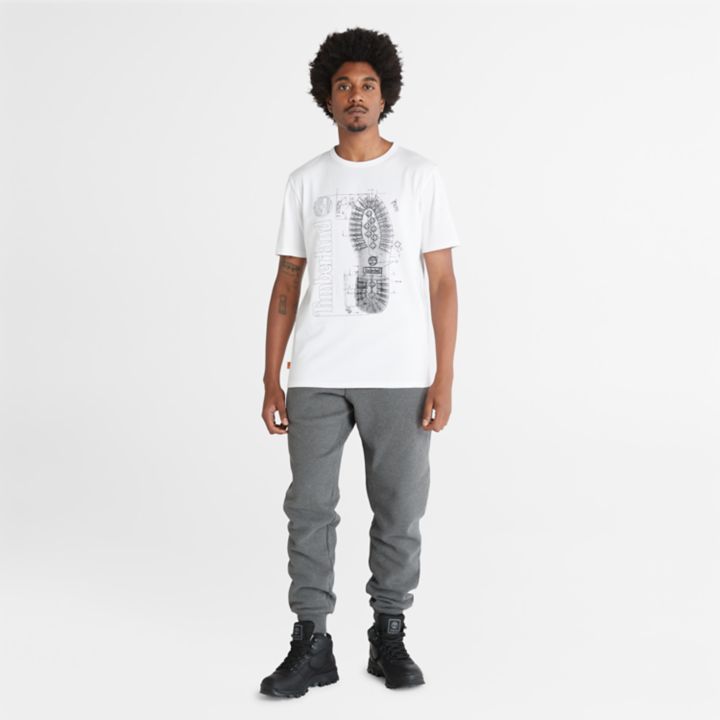 Calça de moletom Exeter River para homens na cor cinza escuro.