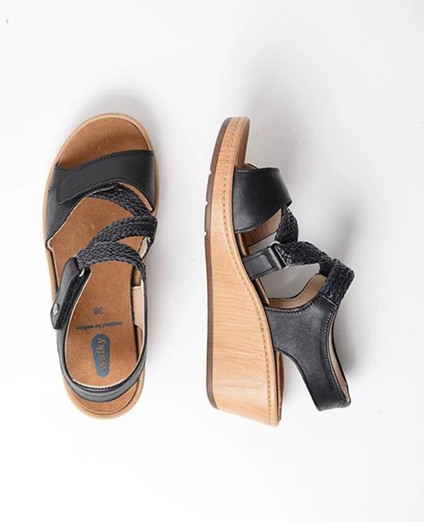 Wolky 00355030 La Jolla Viagretta leather zwart