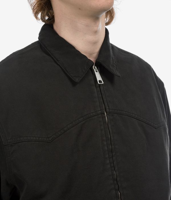 Carhartt WIP OG Santa Fe Dewey Jacke (black garment dyed) online kaufen | skatedeluxe