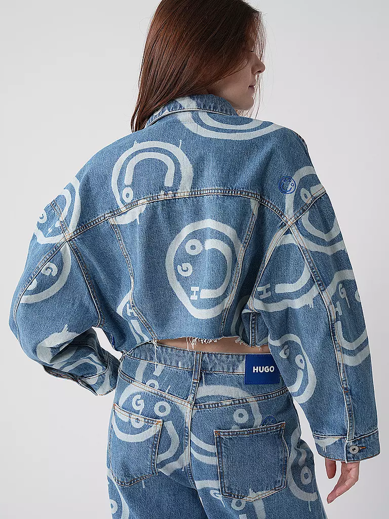 HUGO Jeansjacke  hellblau