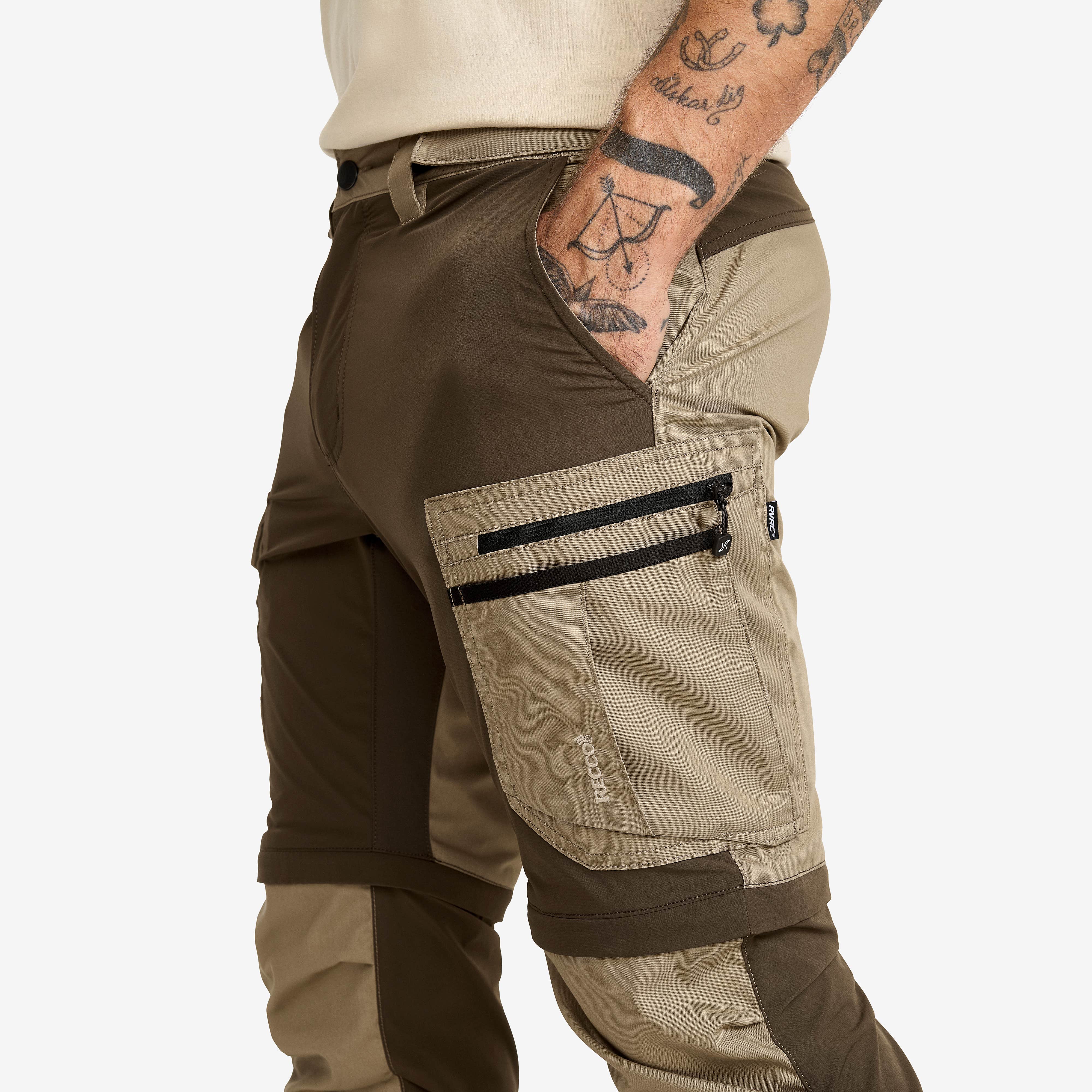 Rambler Lightweight Zip-off Pants Herre Mud/Brindle