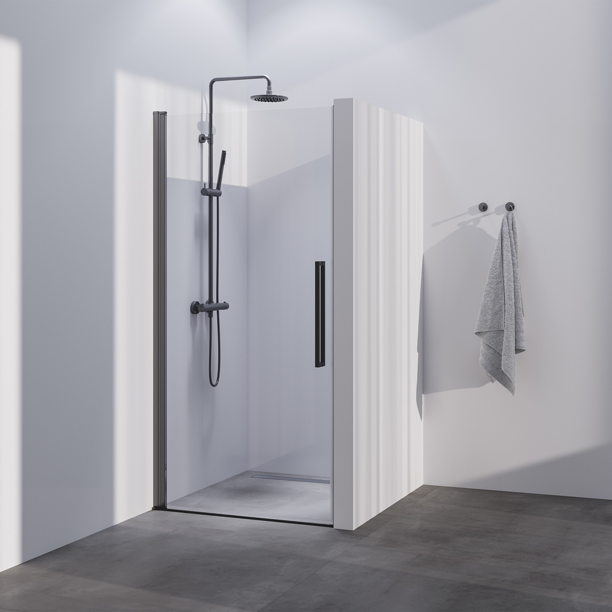 Brauer Season nisdeur met draaideur 70cm gunmetal