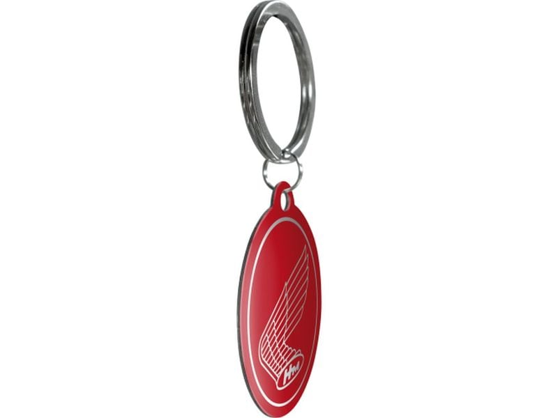 Nostalgic Art Schlüsselanhänger Honda Ø 4 cm, Rot Anhänger mit Honda Logo