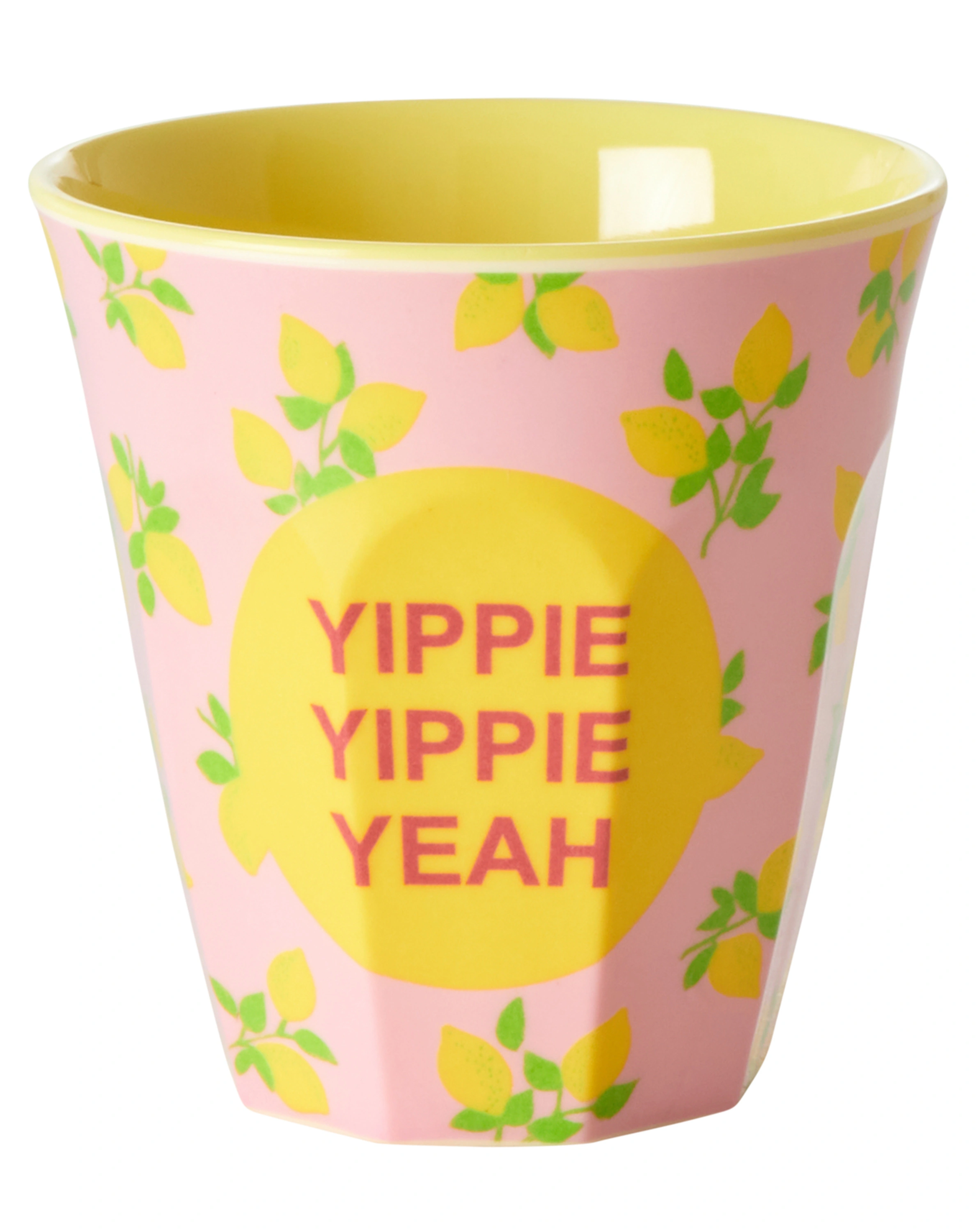 Melamin-Becher YIPPIE YIPPIE YEAH PRINT - SMALL 6er-Pack in bunt