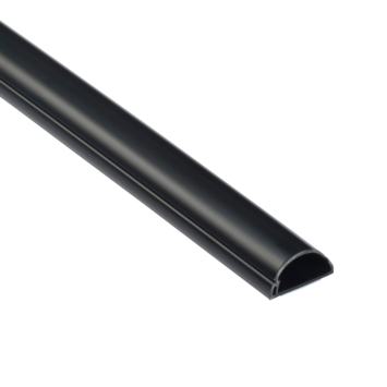 D-line kabelgoot halfrond zwart 30/15 mm 1 meter