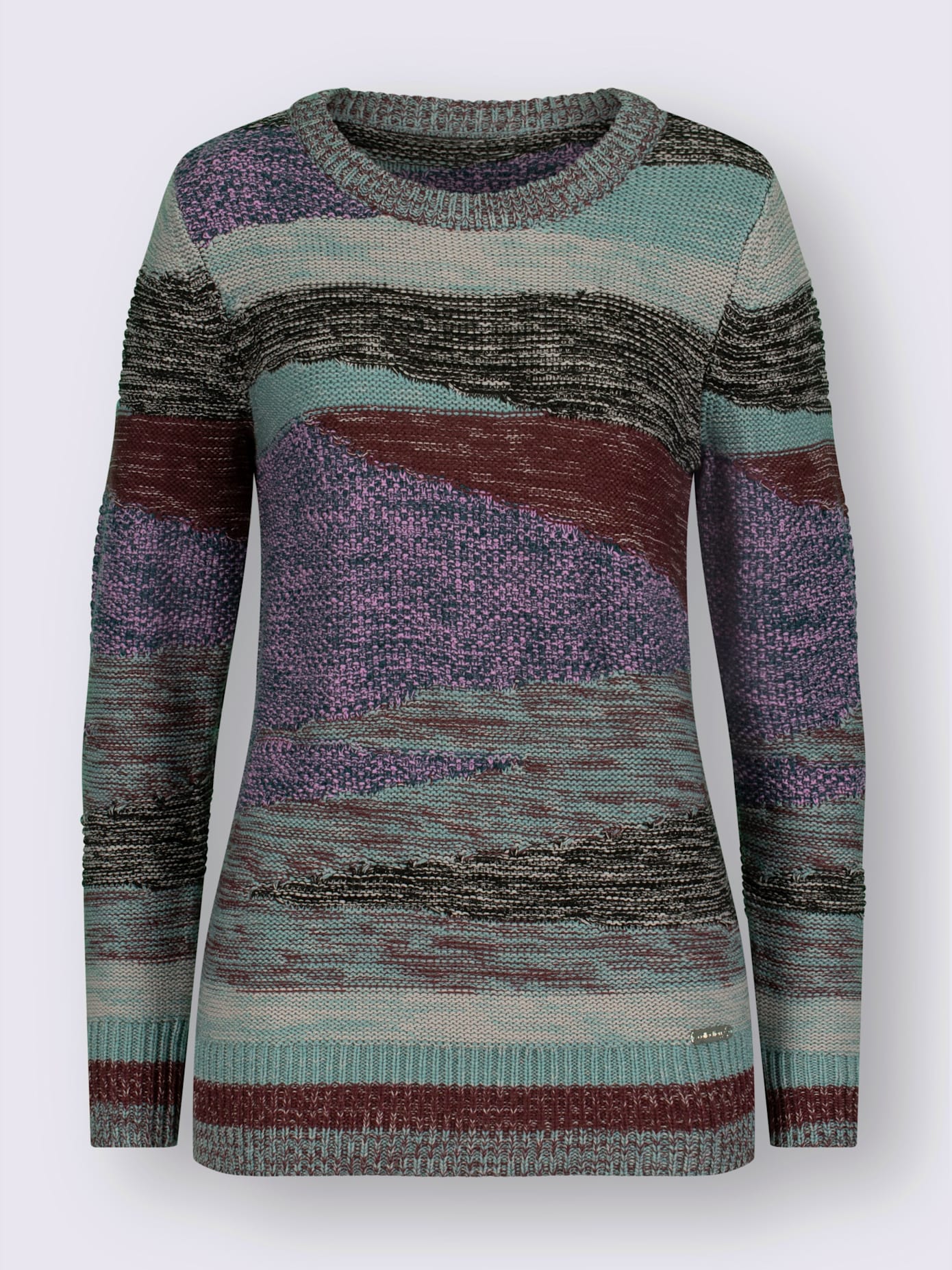 Pull en tricot bords-côtes pratiques
