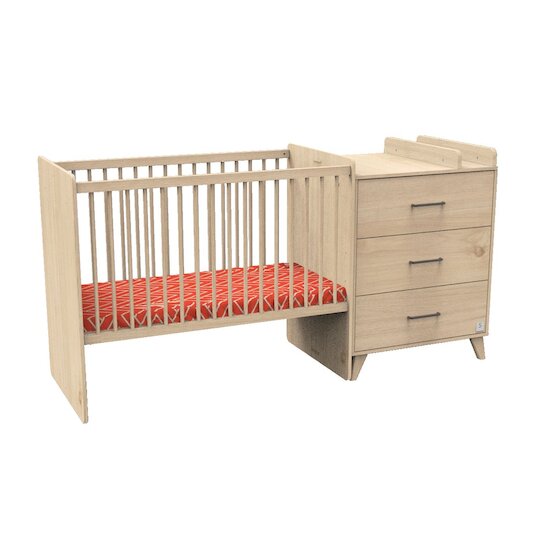 Arty lit combiné évolutif   Chêne suave        60 x 120 cm   de               Sauthon Baby's Sweet Home