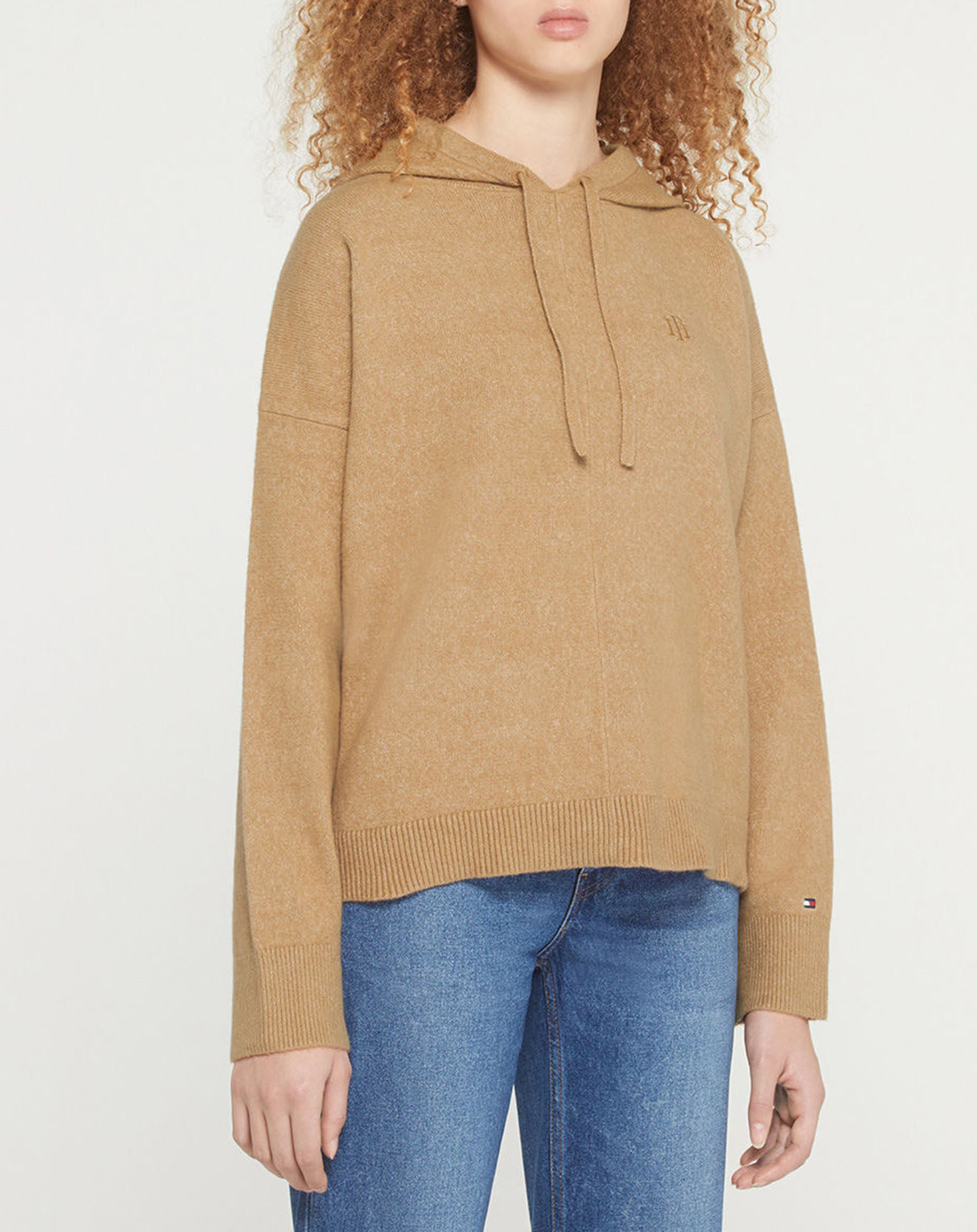 Tommy Hilfiger Pull à capuche Flex camel