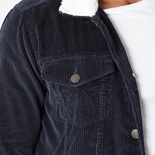 Veste Col Mouton Corduroy JIB-DP-AW20-046 Bleu Marine