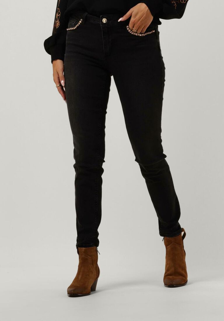 LIU JO donkergrijze liu jo skinny jeans b.up divine h.w.