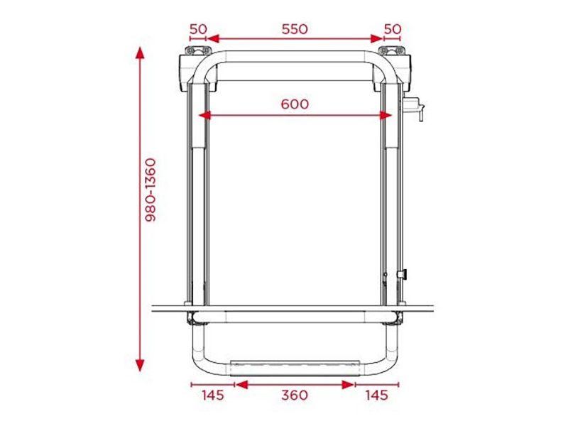BR-Systems elektrische Bike Lift Rail fietsendrager - rail