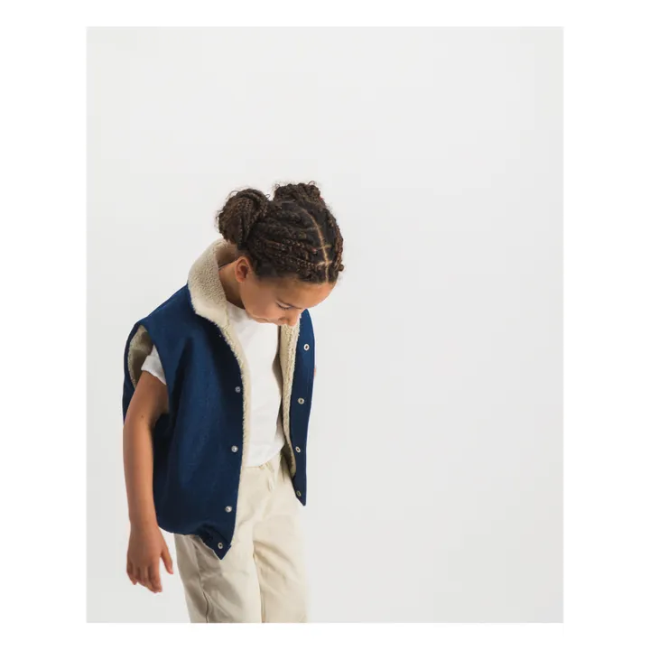 Lours Paris Veste Sans Manches Denim Goose | Bleu jean