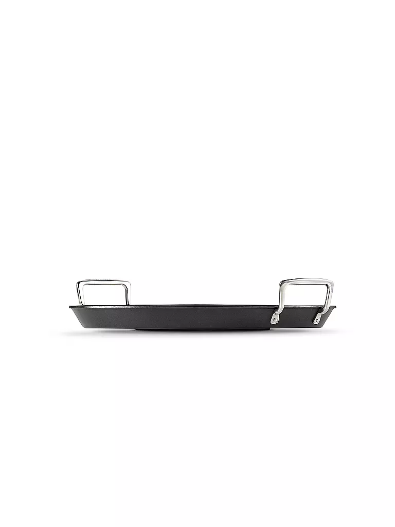 LE CREUSET Aluminium-Antihaft ovale Pfanne 40cm Schwarz schwarz