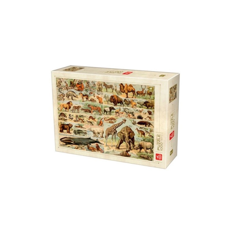 Puzzle 1000 pièces - Encyclopedia Wild animals