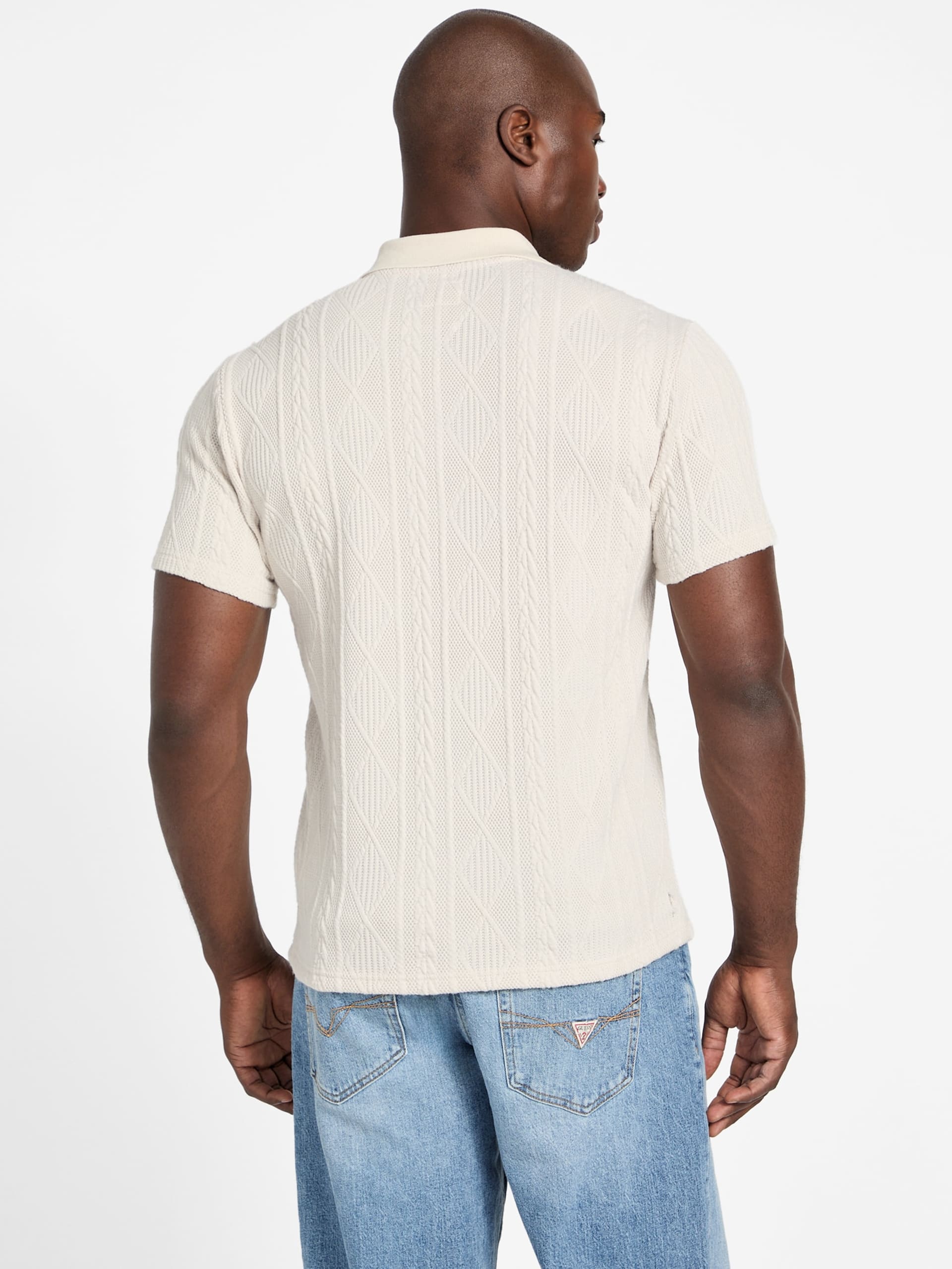 Polo de malha texturizada Olin