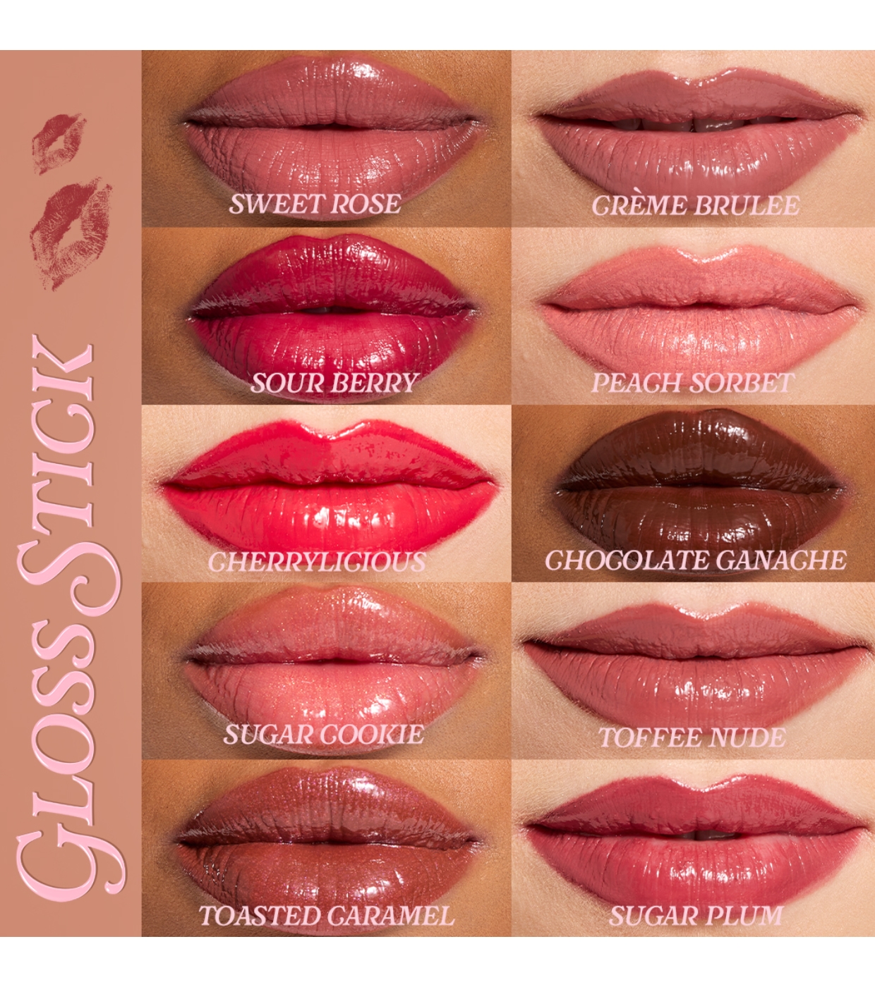 Makeup Revolution - Batom Pout Lip Gloss Stick - Chocolate Ganache
