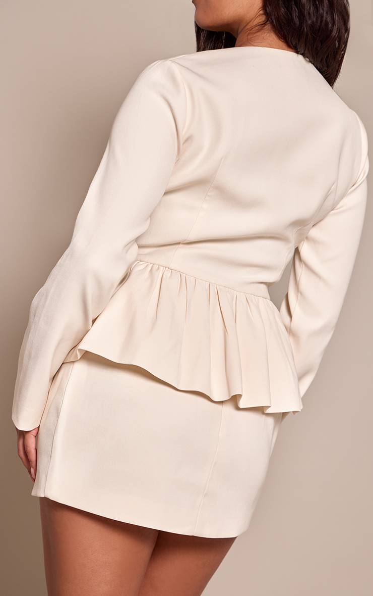 Crème Ensemble Jupe Mini Moulante