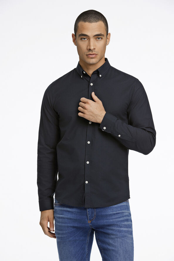 Lindbergh Oxford skjorte slim fit Sort